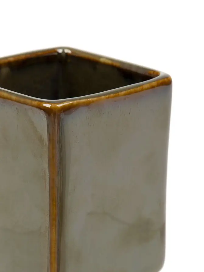 Kubek łazienkowy CORRA ceramiczny 7x7x10 cm