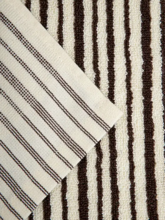 Ręcznik DEMI w brązowe paski 70x130 cm