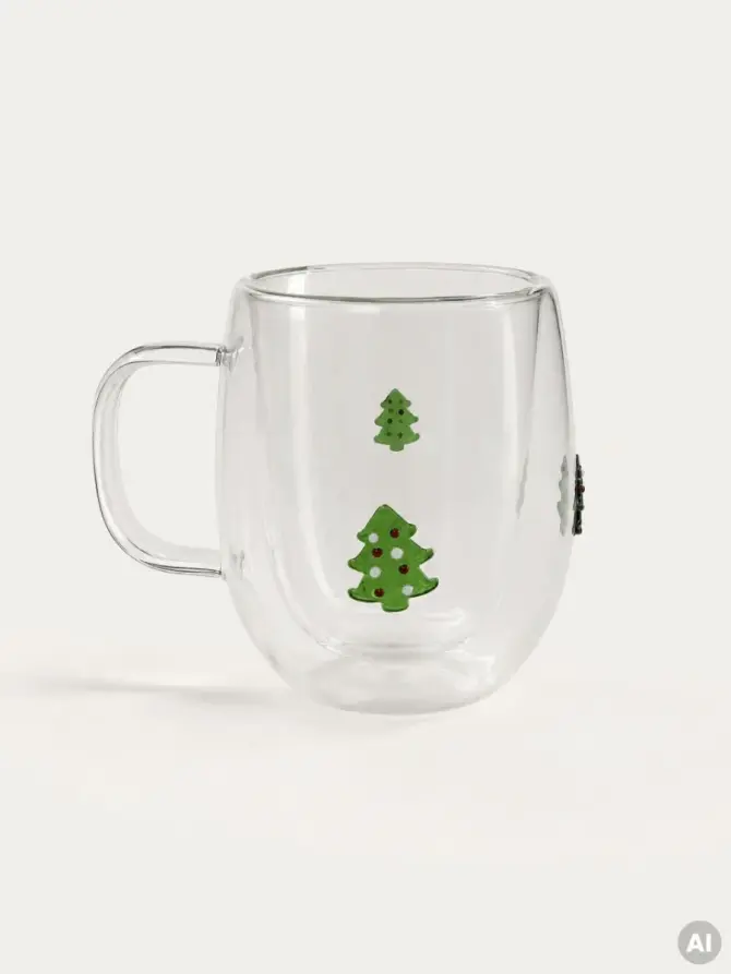 Szklanka HOLLYN w choinki 310 ml