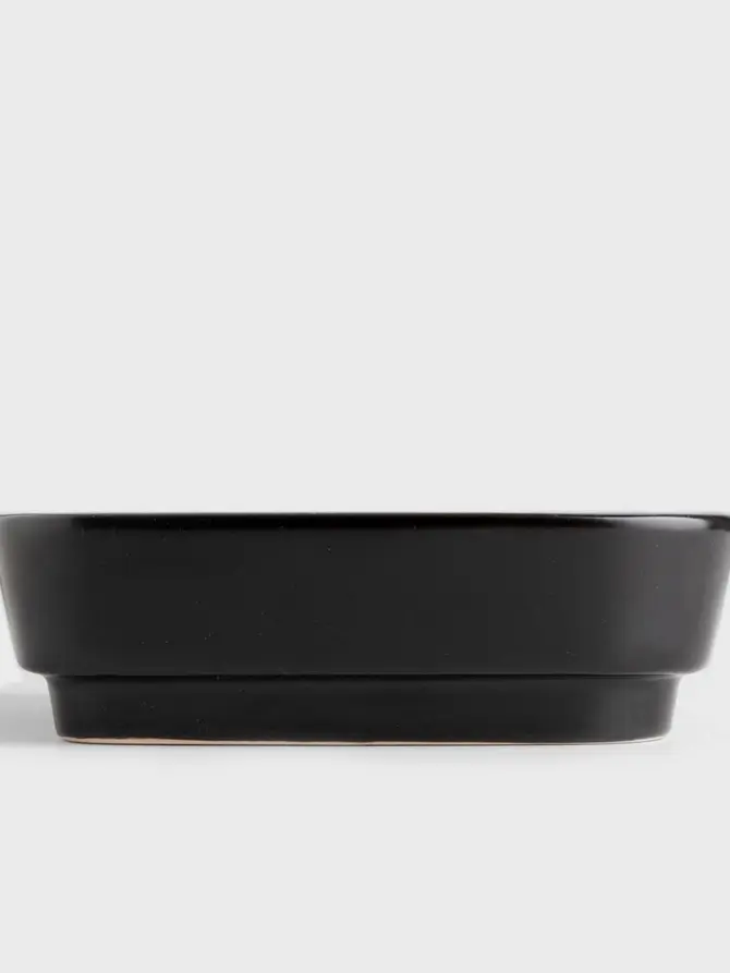 Talerz TOSAL głęboki czarny 19 cm