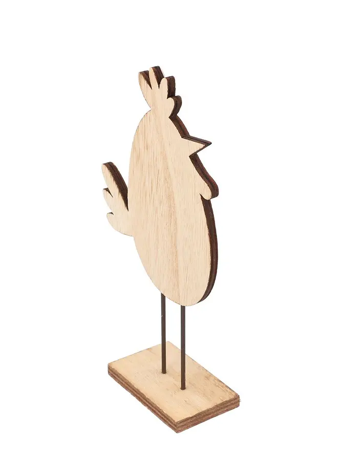 Figurka wielkanocna MAYOS kura zielono-różowa 23x11 cm