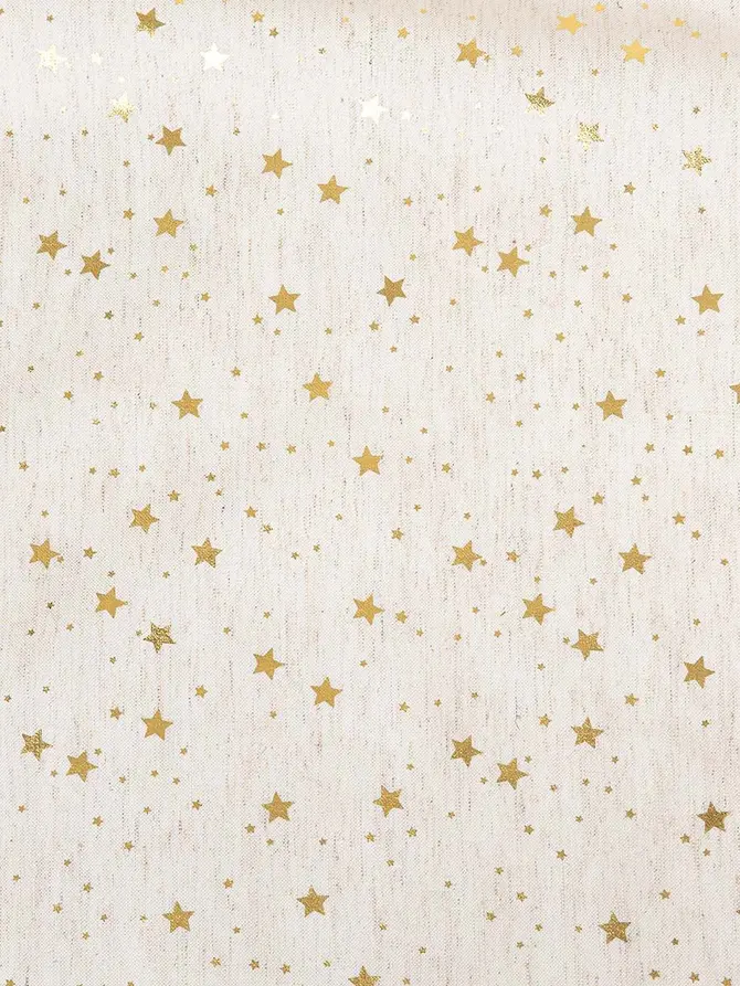 Obrus STARSE w gwiazdki biały 150x220 cm