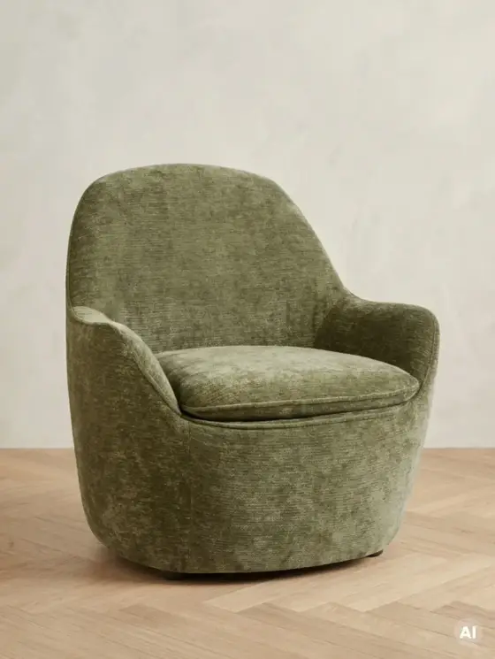 Fotel SOFIERO w tkaninie zielony 74,5x72,5x75,5 cm