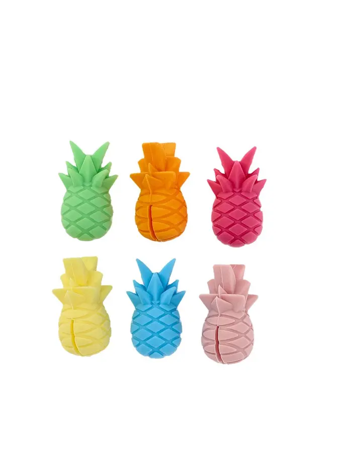 Znaczniki RITHI SUMMER do kubków i kieliszków ananas 6 szt.