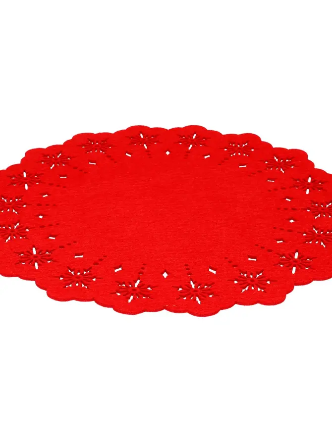 Podkładka do jadalni LEIS filcowa czerwona 38 cm