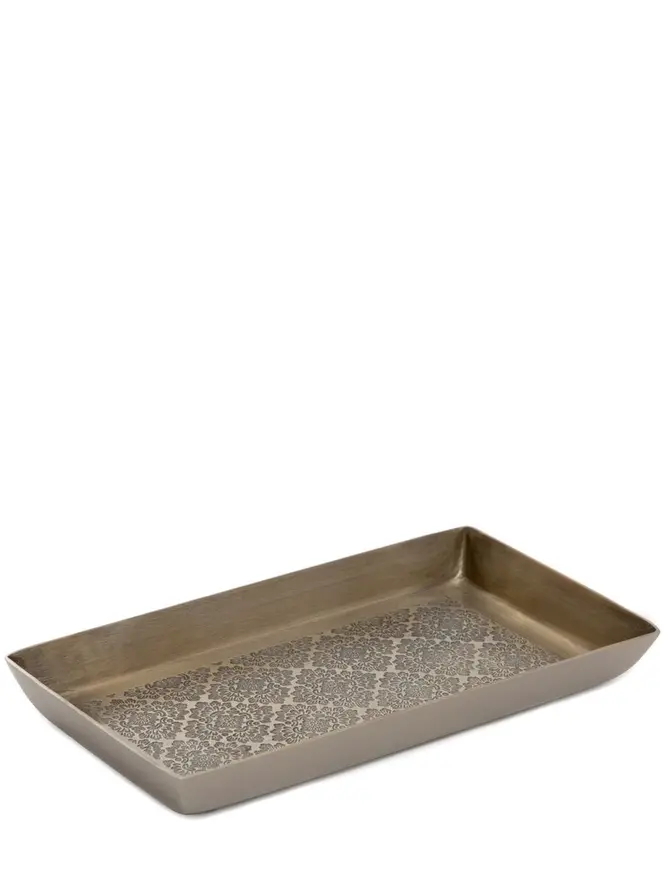 Tacka ARARIA złota z ozdobnymi wytłoczeniami 23x12x3 cm