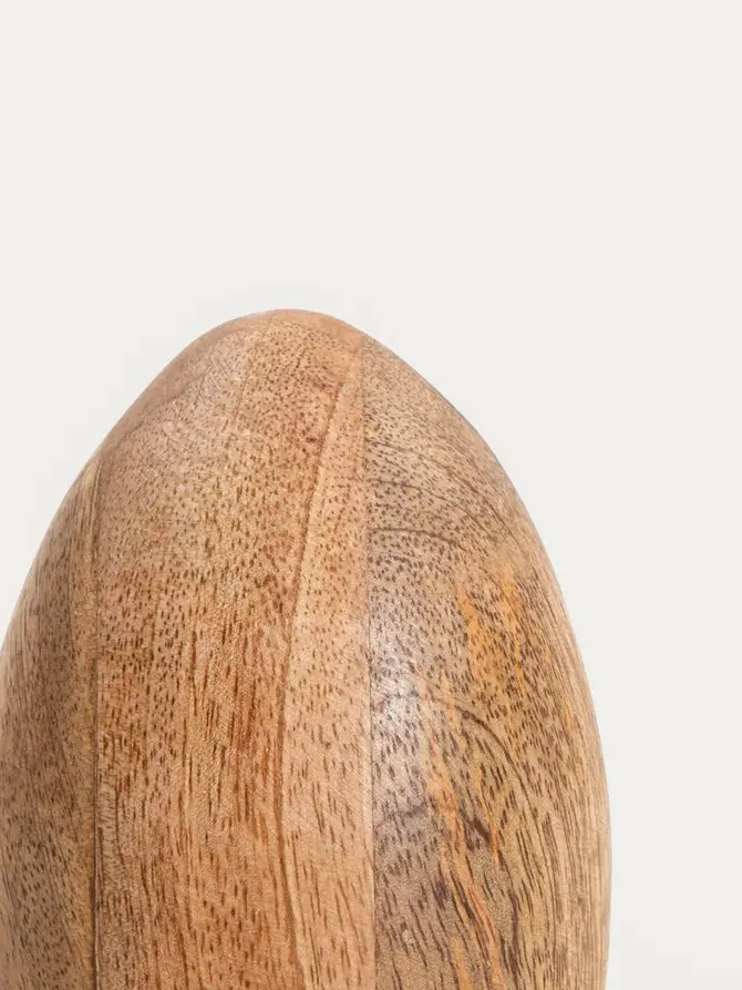 Figurka TOBY jajko małe z drewna mango 7,5x10,5 cm