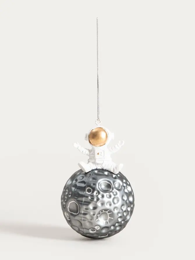 Bombka GLASSO kosmonauta na księżycu 11 cm