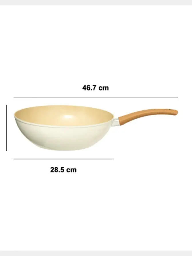 Wok HARMONY beżowy 28x10,6 cm