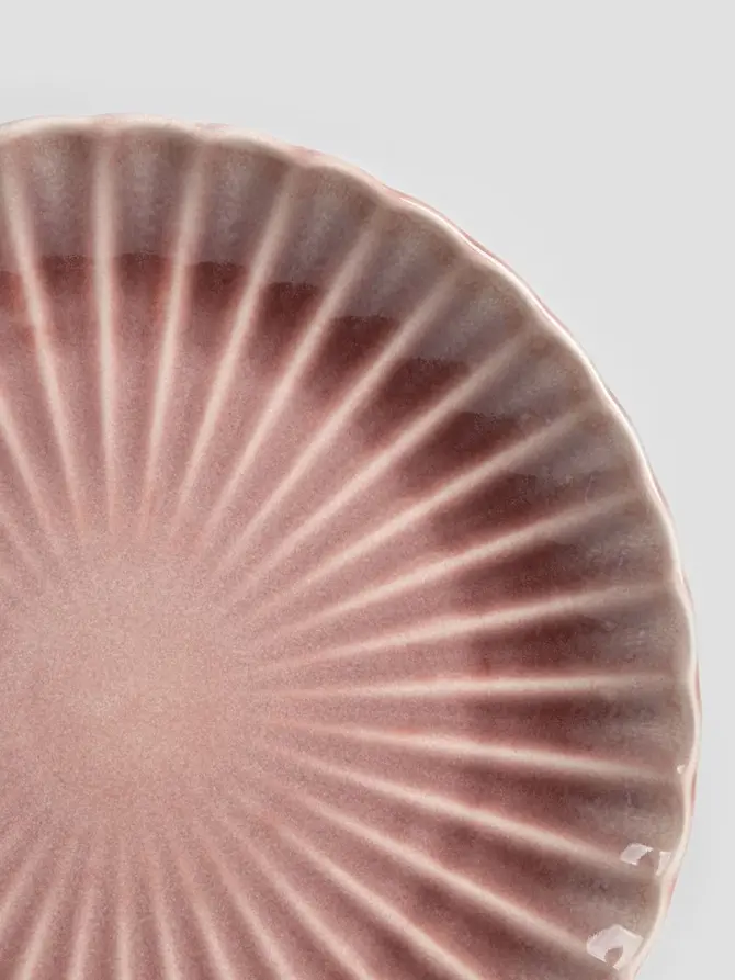 Talerz MELIDA obiadowy różowy 27 cm