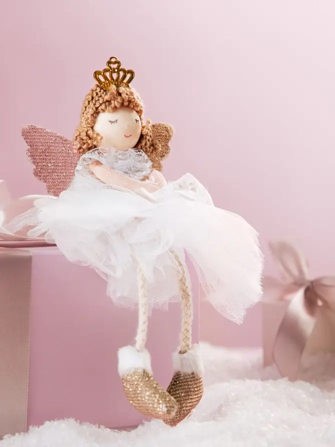 Zawieszka PLYS aniołek w sukience 19 cm