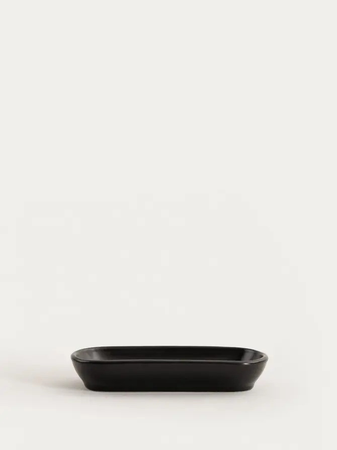 Półmisek FAMELIO owalny czarny 16 cm