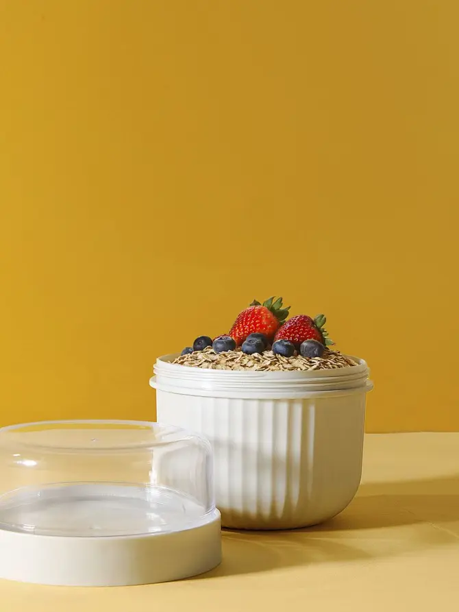 Pojemnik NOVARA na jogurt szary 0,45l + 0,2l