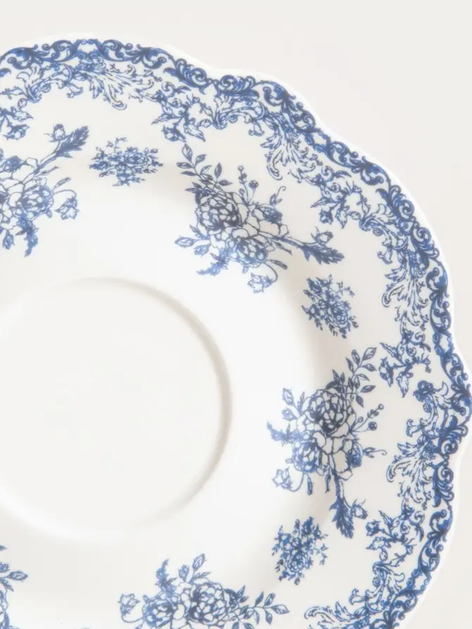 Filiżanka ze spodkiem LOURRY porcelanowa granatowa 0,2 l