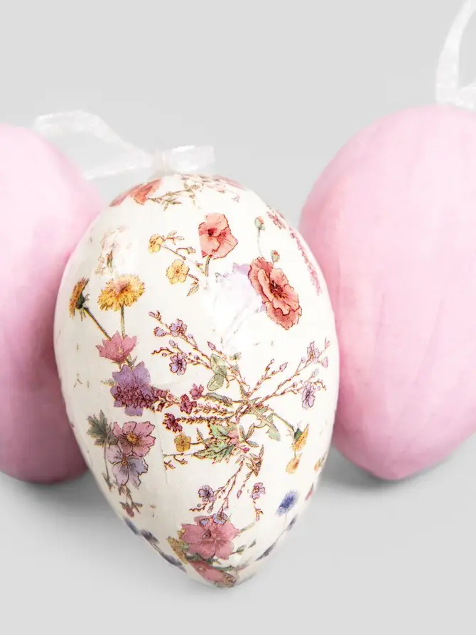 Zawieszka MEADOW FLOWERS set jajek w kwiaty 9 szt.
