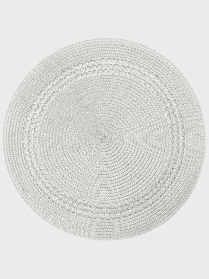 Podkładka do jadalni B2TRINA szara okrągła 38 cm