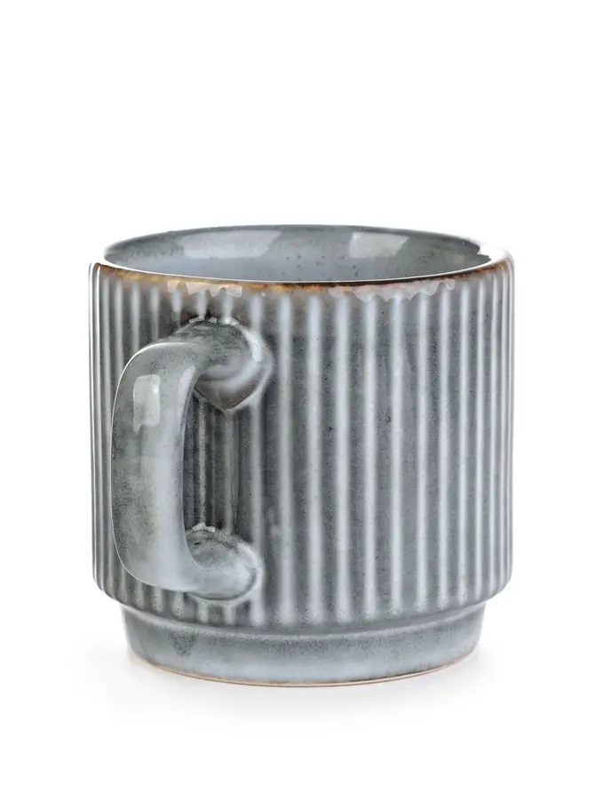 Kubek LABARRO prążkowany szary 0,25 l