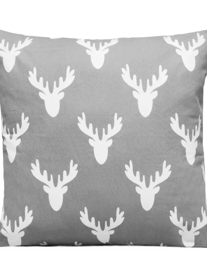 Poszewka REINDEER szara 45x45 cm