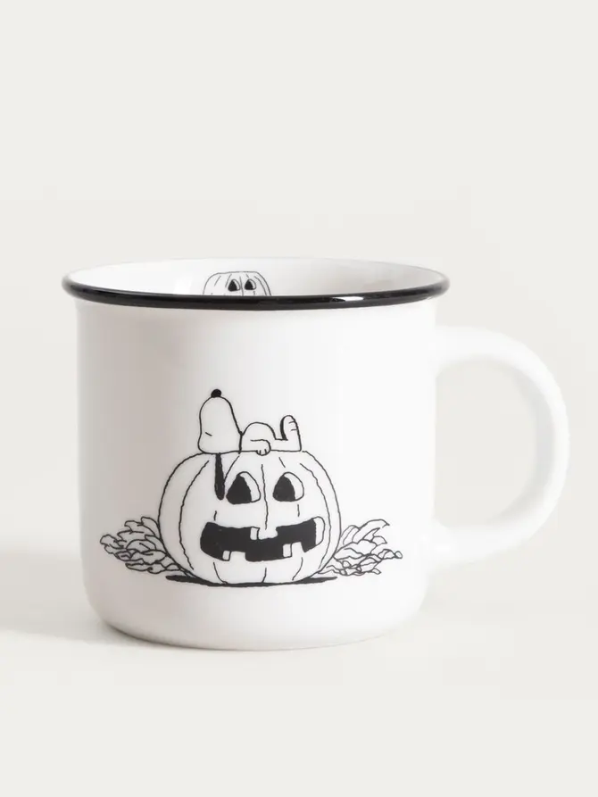 Kubek SNOOPY z dynią biały 0,35 l