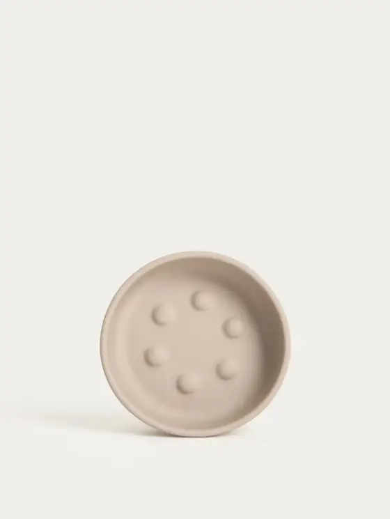 Mydelniczka ALMERI ceramiczna beżowa 11,2x3,2 cm