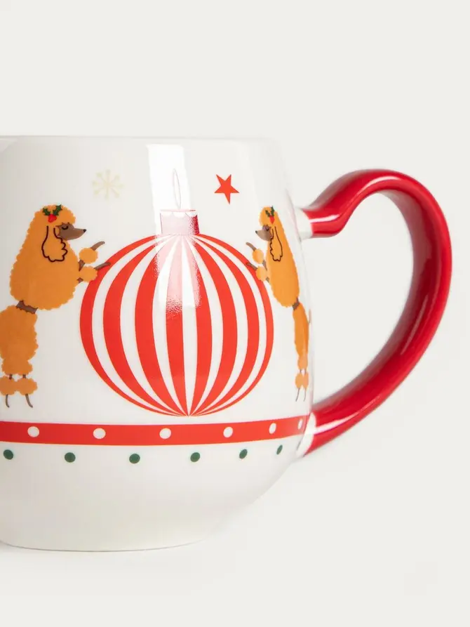 Kubek MURTI porcelanowy z pudlami 0,3 l