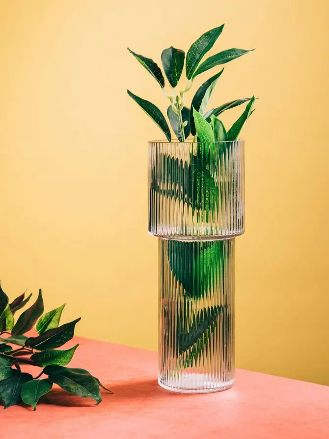 Wazon LIMPID szklany transparentny 24 cm