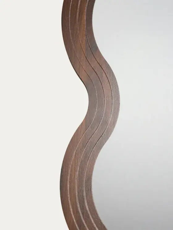 Lustro OREL drewniane faliste 60x160 cm