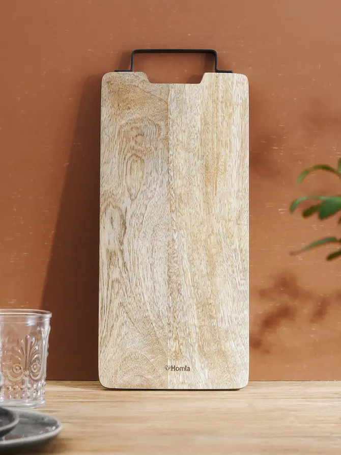 DESKA SOSER MANGO drewniana z metalowym uchwytem 41x18 cm