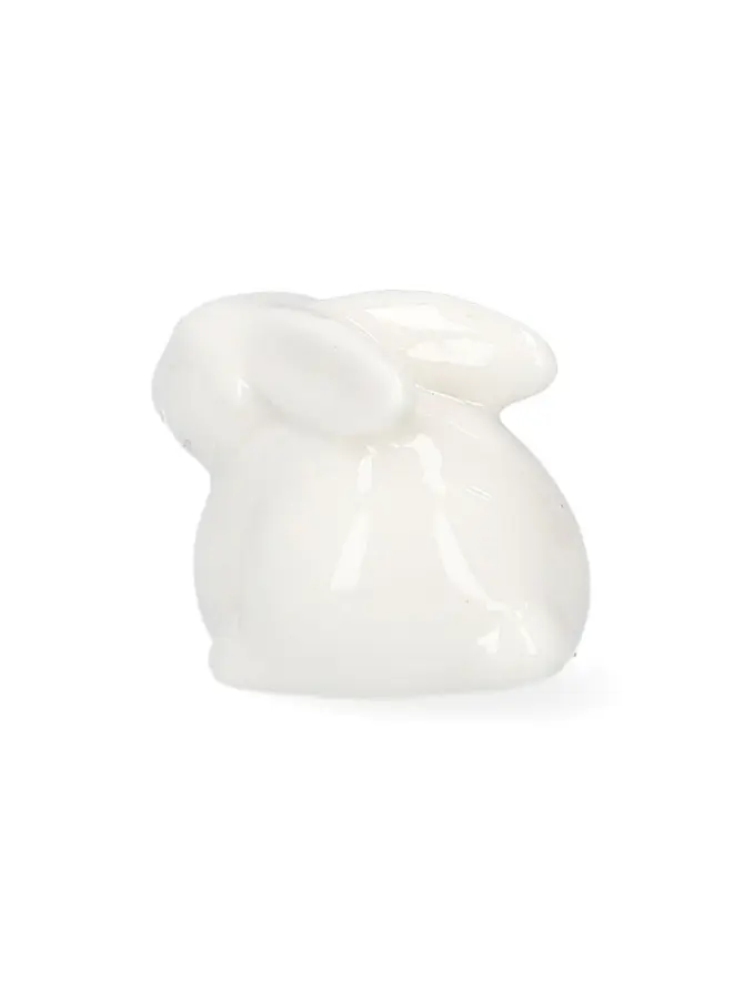Figurka EDUARD królik porcelanowy biały mały 5x3,5x3 cm