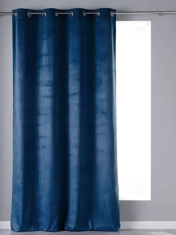 Zasłona PATTY welwetowa granatowa 140x250 cm
