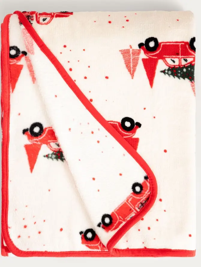 Koc CHRISTMAS JOY w świąteczny wzór 150x200 cm