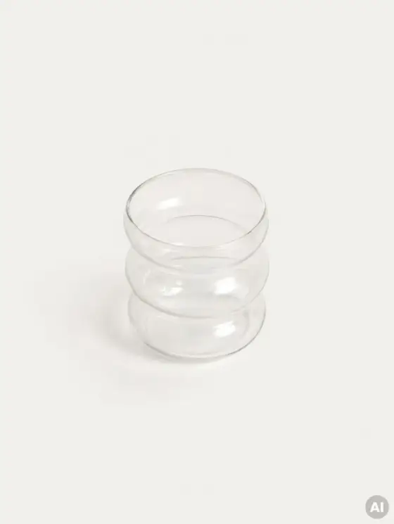 Zestaw szklanek BUBBLY transparentnych, skrzywionych 2 szt. 0,45 l