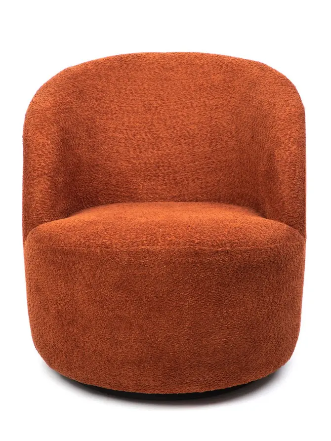 Fotel SVINGEN obrotowy ceglasty 65.5x77x69cm
