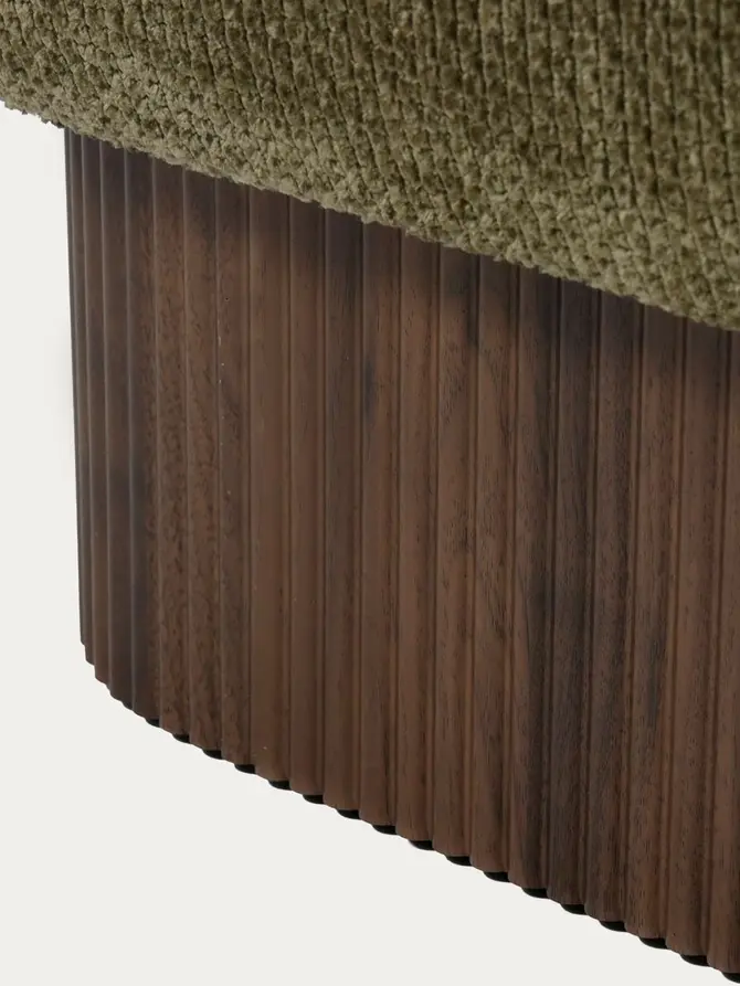 Pufa MAVERO ze schowkiem oliwkowa 110x45x46 cm
