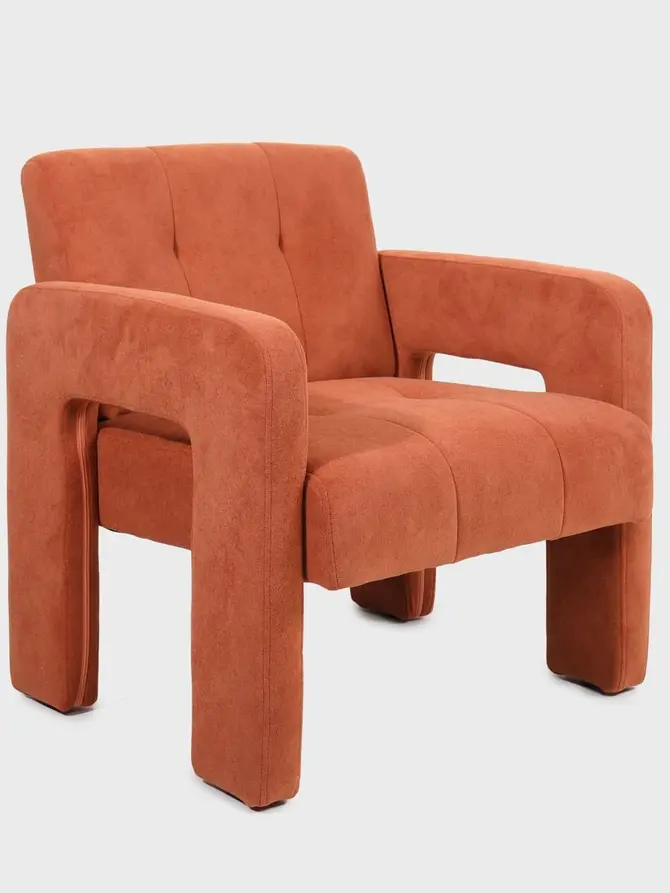 Fotel PELLE Ceglasty 68x74x72 cm