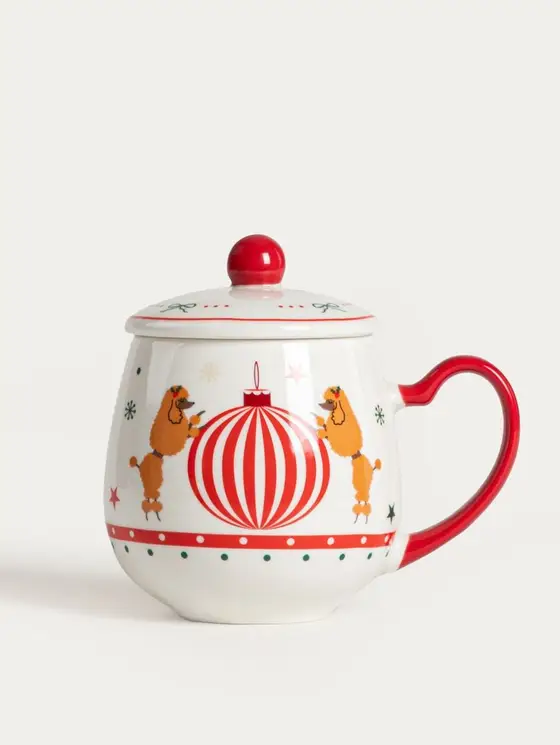 Kubek MURTI porcelanowy z pudlami 0,3 l