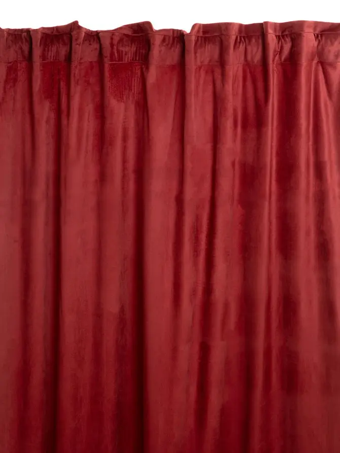 Zasłona PATTY welwetowa bordowa 140x250 cm