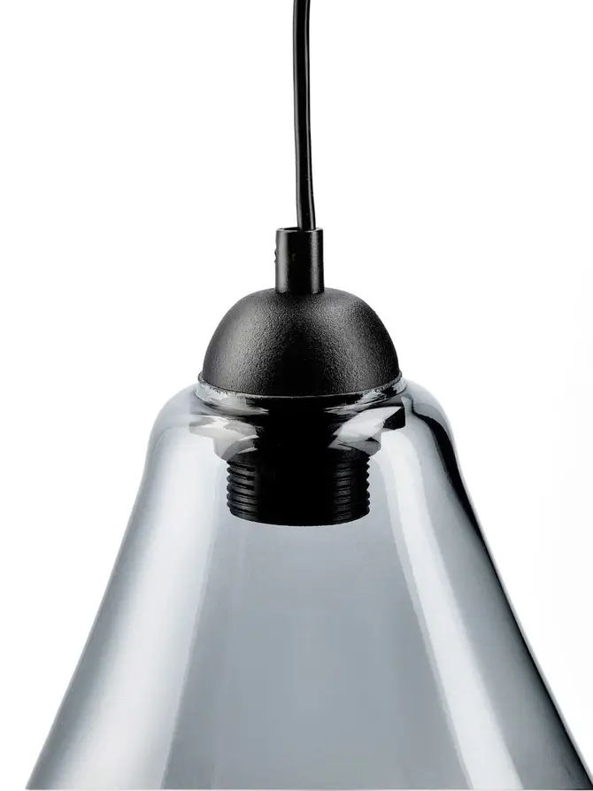 Lampa MISTE wisząca grafitowa 24x24x180 cm