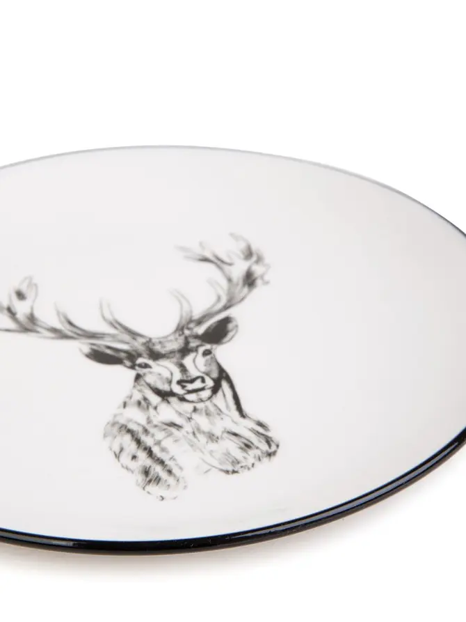 Talerz REINDEER deserowy z jeleniem 19 cm