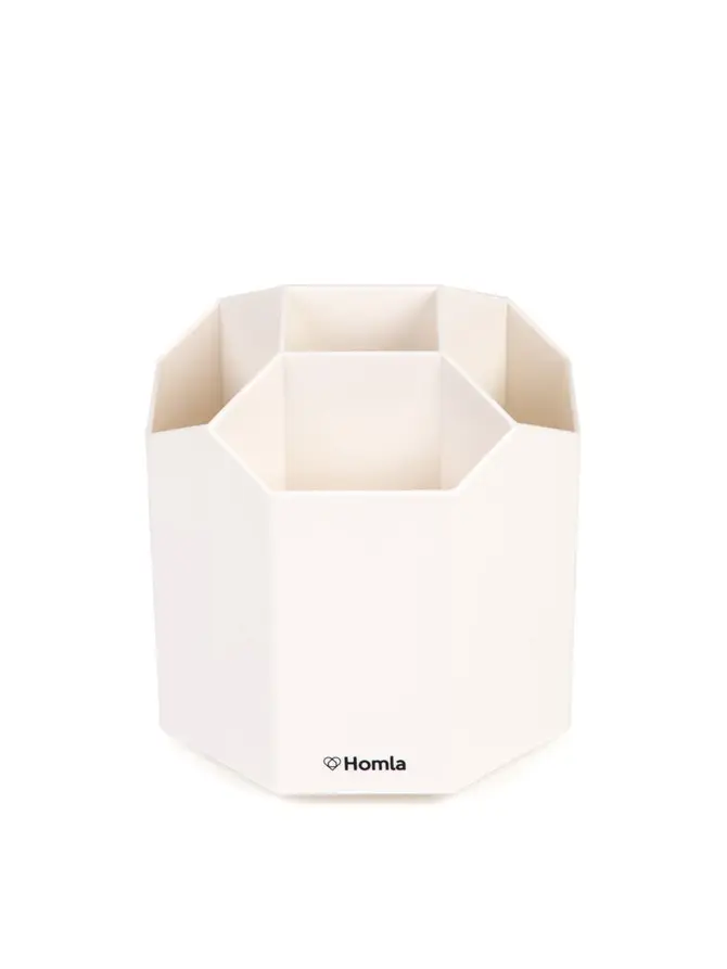 Organizer ROLLY na biurko biały 13x13cm