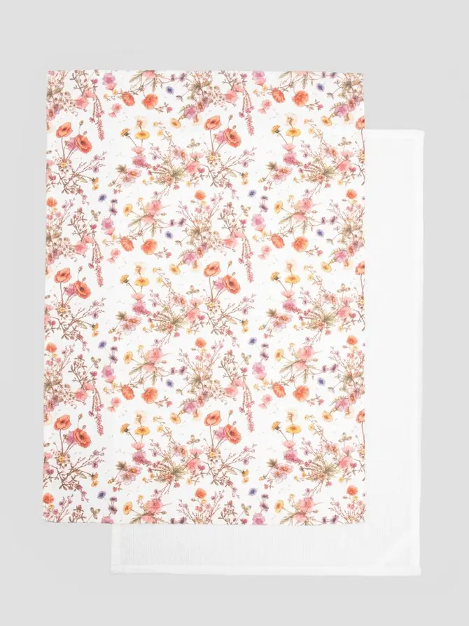 Zestaw ścierek kuchennych MEADOW FLOWERS w kwiatki 2*45x65 cm