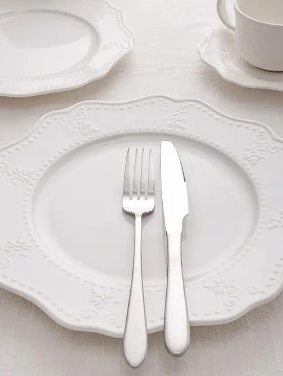 Talerz VISTAL obiadowy biały 26,5 cm