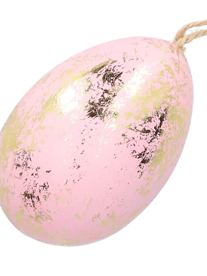 Zawieszka SPRINKLE jajko różowa 8 cm