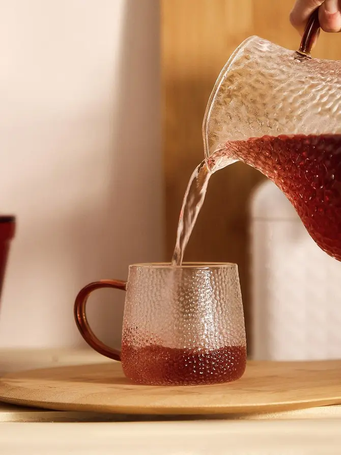 Szklanka AMBER młotkowane szkło 0,35 l