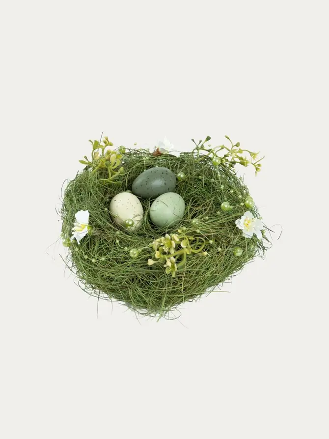 Stroik wielkanocny EASTER JOY gniazdko 17x17x8,5 cm