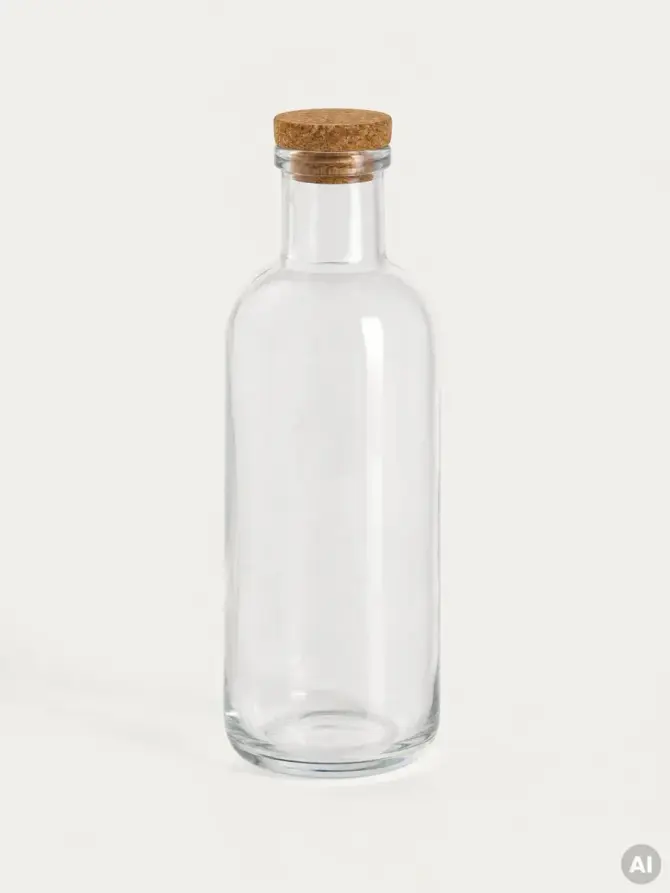 Karafka NATIA z korkiem gładka 1,5 l