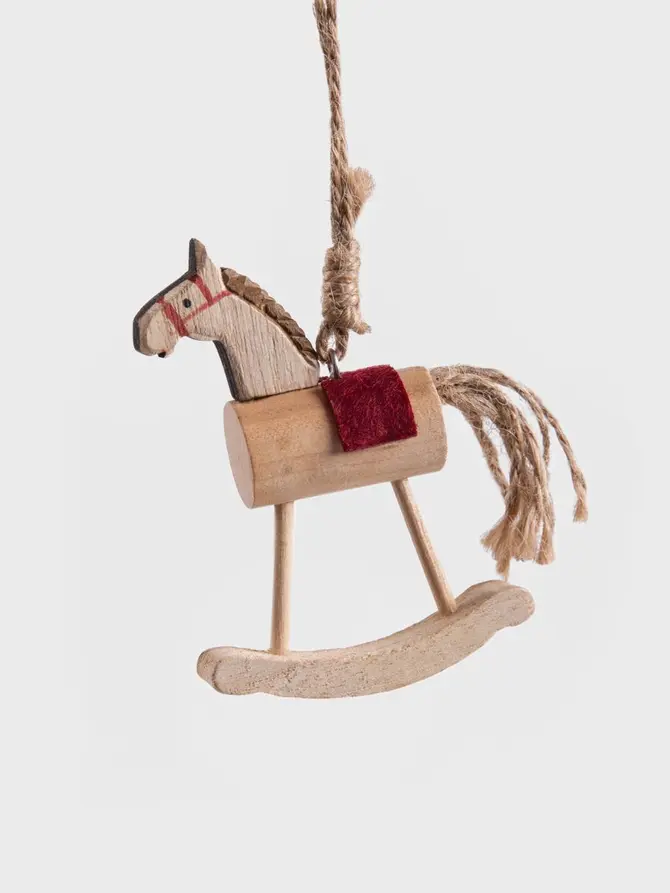 Zawieszka PINO konik drewniany 7x2,5x9 cm