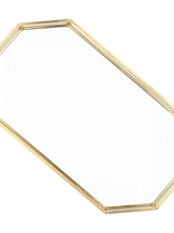 Taca GRAZIA ozdobna złota 27x15x2 cm