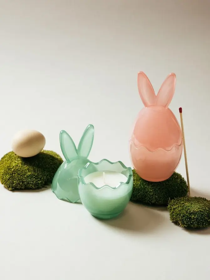 Świeca zapachowa RABBIT różowa 100g