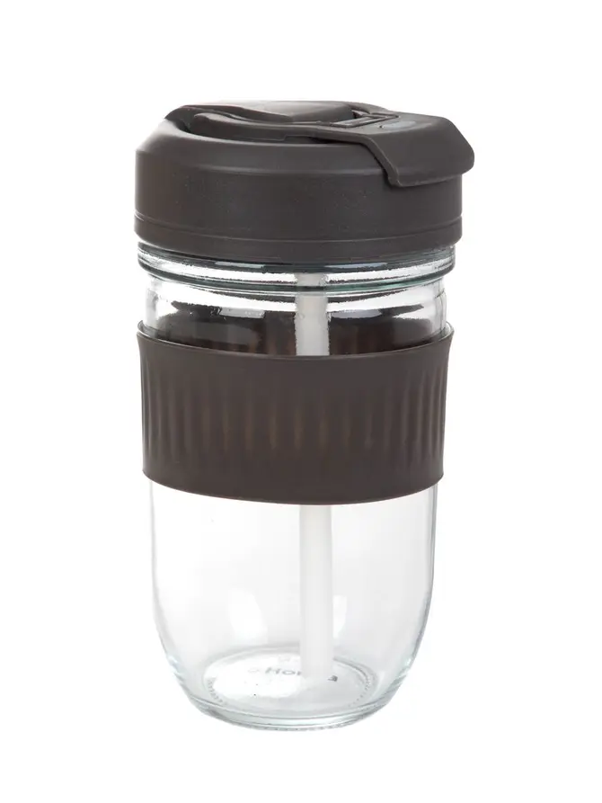 Kubek IDEUS szklany szary 0,5 l